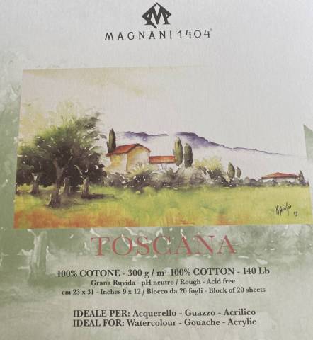  Papier Aquarelle,Toscana